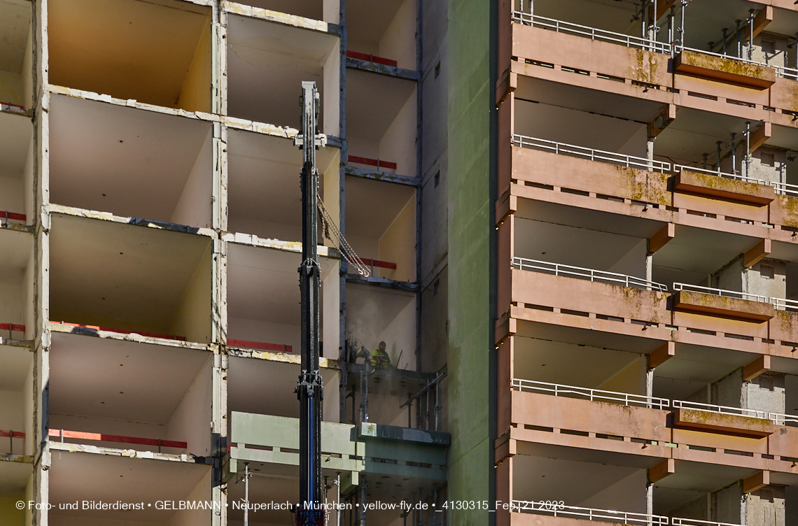 21.02.2023 -  Mega-Sanierung in der Kurt-Eisner-Straße in Neuperlach